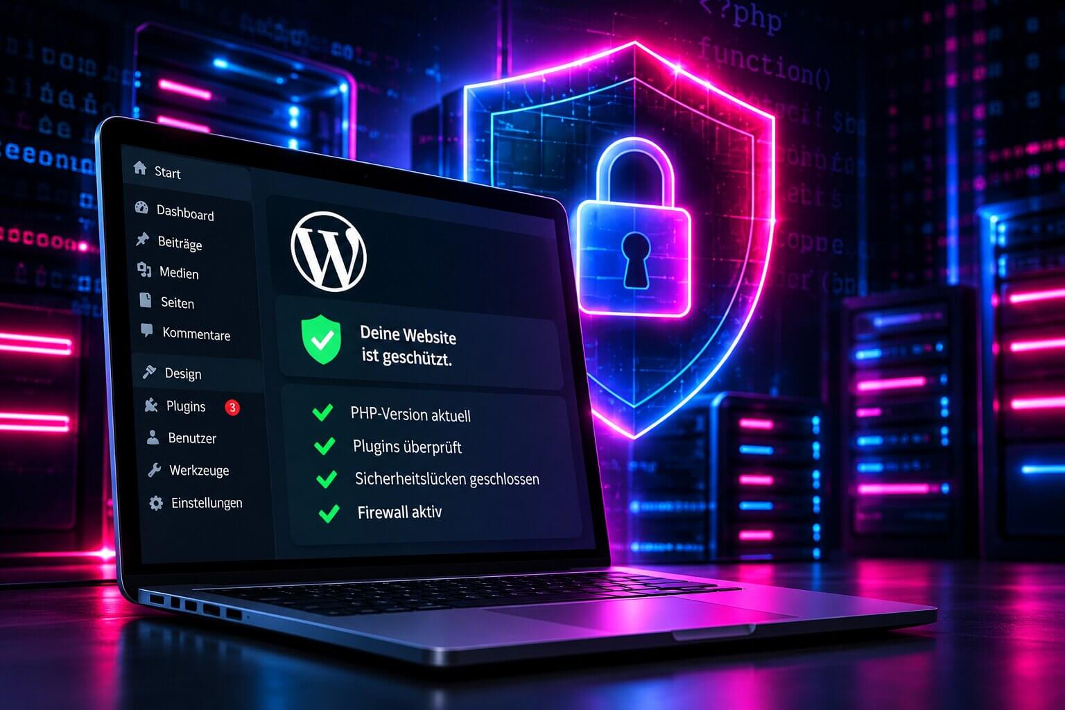 WordPress Sicherheit Berlin – PHP Updates, Firewall und Schutz